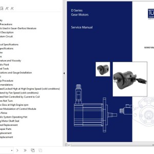 Turolla D-Series Gear Motors Service Manual 50950189