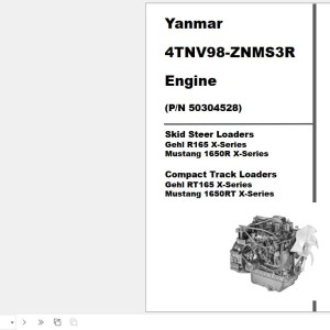 Yanmar 4TNV98-ZNMS3R Engine Parts Manual 50940311