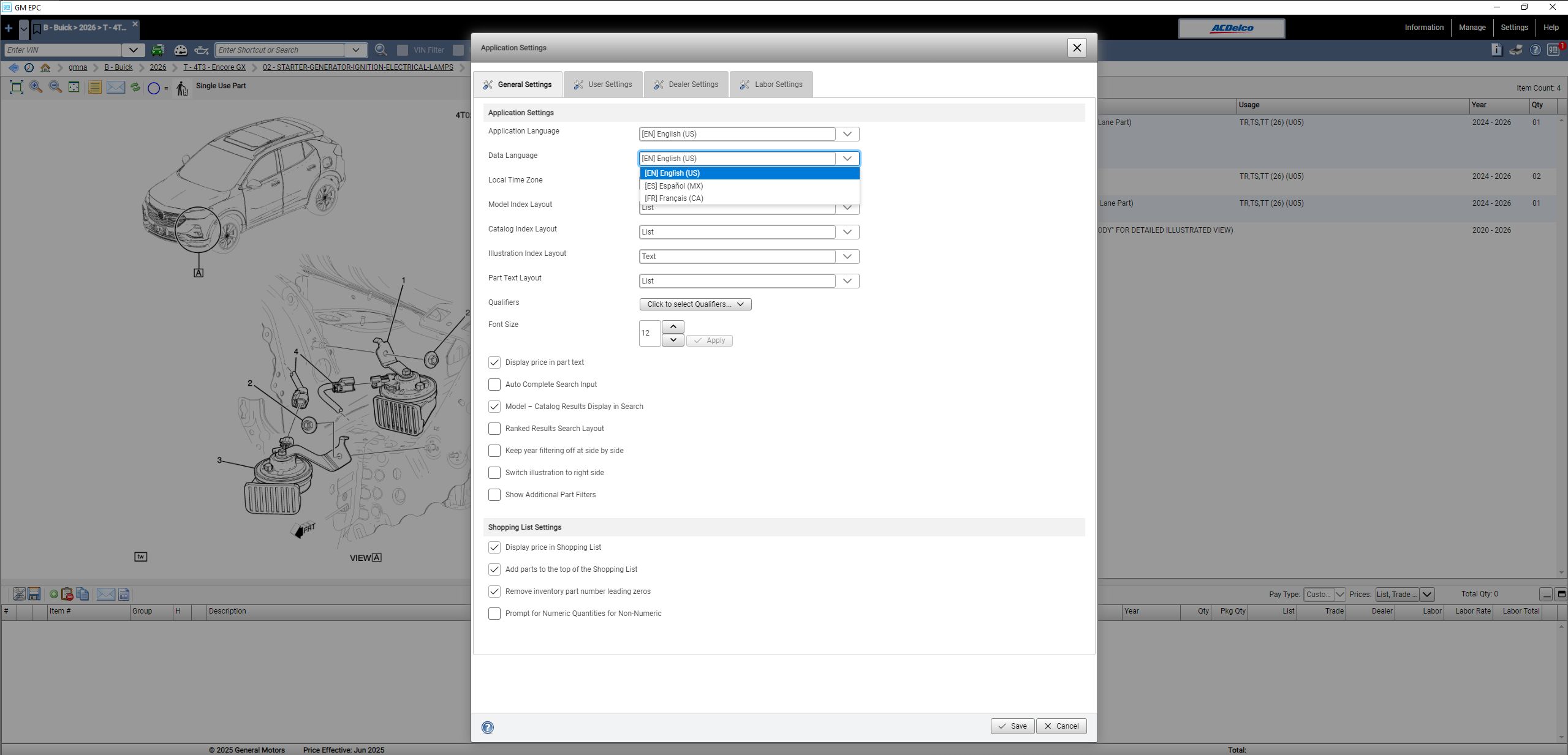 General Motor GMNA 06.2025 Electronic Parts Catalog VMware_11