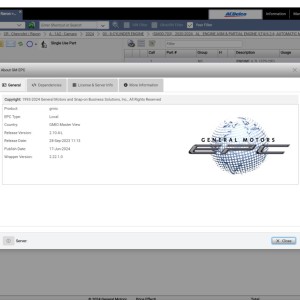General Motors GMIO EPC 07.2024 Electronic Parts Catalog VMWare