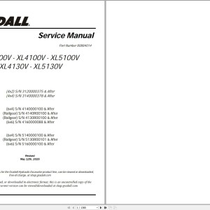 Gradall XL5130V Operators Parts Service Manual PDF