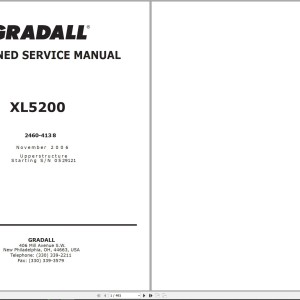 Gradall XL5200 Operators Parts Service Manual PDF