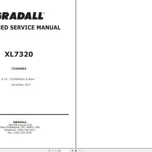 Gradall XL7320 Operators Parts Service Manual PDF
