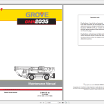 Grove GMK2035 Operating and Maintenance Manual