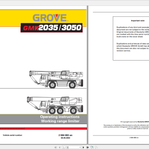 Grove GMK3050 Operating and Maintenance Manual