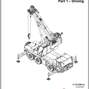 Grove GMK3050B Operation Manual Pneumatic Schematic