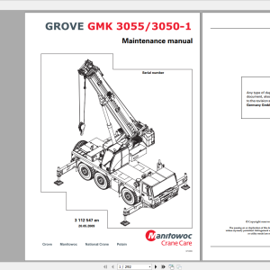 Grove GMK3055 Operating and Maintenance Manual