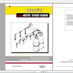 Grove GMK4075 Operating Instruction and Maintenance Manual