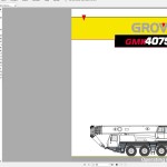 Grove GMK4075 Operating Instruction and Maintenance Manual