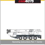 Grove GMK4075 Parts Catalog Schematics Operation and Maintenance Manual
