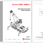 Grove GMK4080-1 Operating and Maintenance Manual