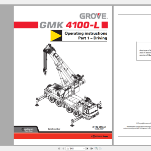 Grove GMK4100-L Operating and Maintenance Manual