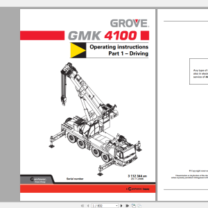 Grove GMK4100 Operating and Maintenance Manual