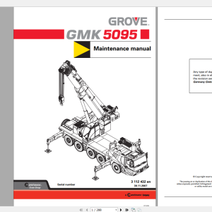 Grove GMK5095 Operating and Maintenance Manual