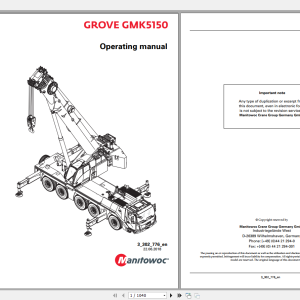 Grove GMK5150 Operating and Maintenance Manual