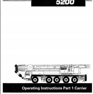Grove GMK5200 Parts Catalog Schematics Operation Manual