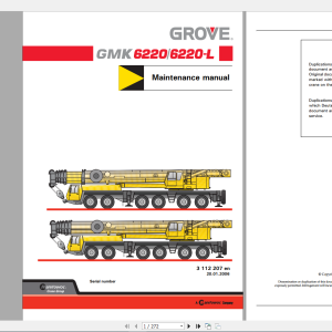 Grove GMK6220-L Operating and Maintenance Manual