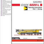 Grove GMK6220-L Parts Catalog Schematics Operation Manual