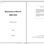 Grove GMK6250 Operating and Maintenance Manual