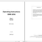 Grove GMK6250 Operating and Maintenance Manual
