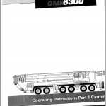 Grove GMK6300 Parts Catalog Schematics Operation and Maintenance Manual