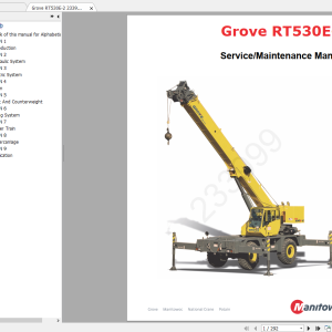 Grove RT530-E4 RT530E-2 RT540E-2 Workshop Manual