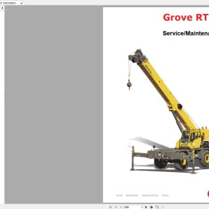 Grove RT530E-2 233583 Workshop Manual