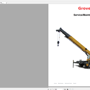 Grove RT540 RT540E-4 Workshop Manual
