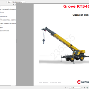 Grove RT540E Workshop Manual