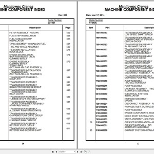 Grove RT640C Parts Catalog