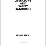 Grove RT700B Schematics Operators Manual