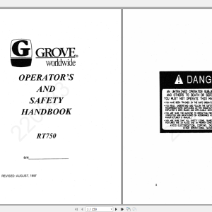 Grove RT750 Workshop Manual
