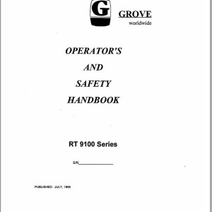 Grove RT9100 Operators Manual and Schematic