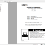 Grove RT9130E Service Parts Manual and Operators Manual
