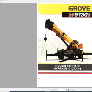 Grove RT9130E Service Parts Manual and Operators Manual