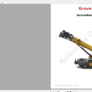 Grove RT9150E Operators and Maintenance Manual Service Manual
