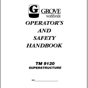 Grove TM9120 Operators Manual and Schematics