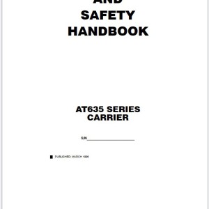 Grove AT635 Operator Manual and Schematics PDF