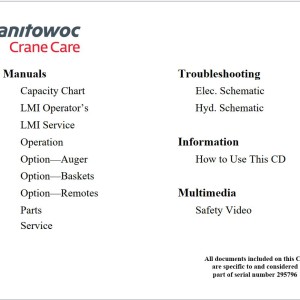 Grove GBT35 Training Manuals and Schematics PDF
