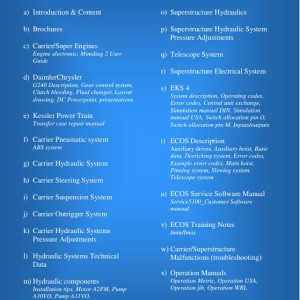 Grove GMK5100 Training Manuals and Schematics PDF