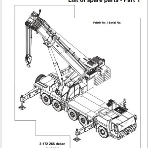 Grove GMK5170 Maintenance Parts Manuals and Schematics PDF