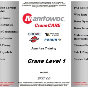 Grove Level 1 Training Manuals and Schematics PDF