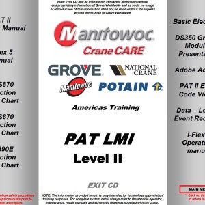 Grove PAT LMI Level II Training Manuals and Schematics PDF
