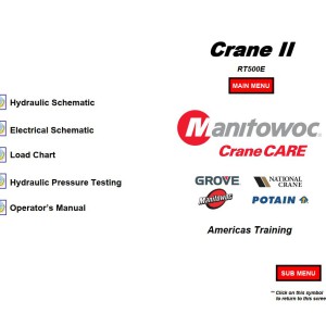 Grove RT500E Training Manuals and Schematics PDF
