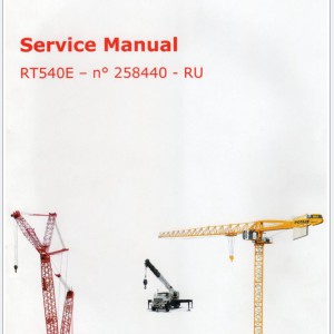 Grove RT540 Operator Parts Service Manuals and Load Charts PDF