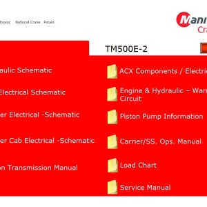Grove TMS500E-2 Training Manuals and Schematics PDF
