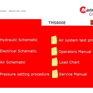 Grove TMS800E Training Manuals and Schematics PDF