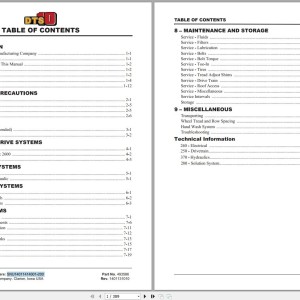 Hagie DTS 10 Technical Manual 493586