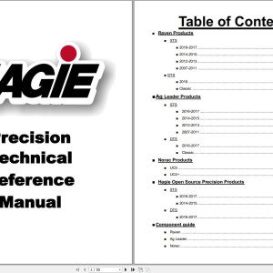 Hagie Precision Technical Reference Manual