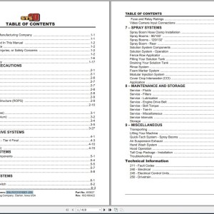 Hagie STS 10 Technical Manual 493627